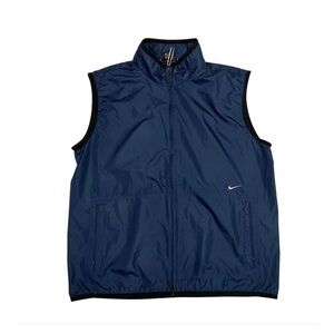 Nike Navy Windbreaker Vest for Layering